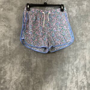 Crewcuts Re-Imagined Girls Fishtail Hem Active Shorts J Crew Size 14 floral